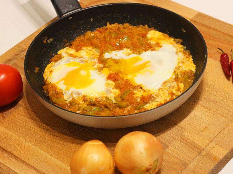 Menemen Rezept Vegetarisch - Türkisches Melemen