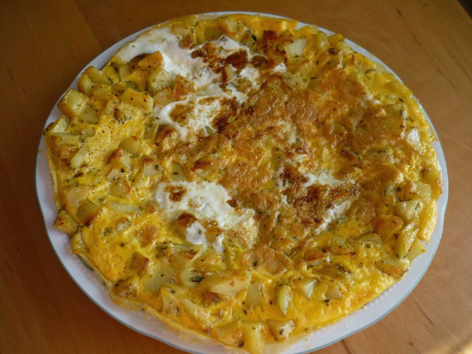 Omelett mit Kartoffel - Patatesli Omlet