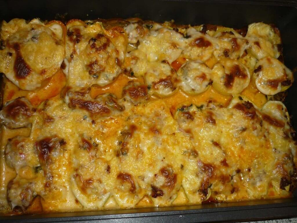 Zucchini, Kartoffel, Paprika und Champignons überbacken - Sebze Graten