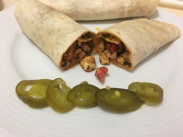 Türkische Wraps mit Hähnchen - Tavuk Tantuni