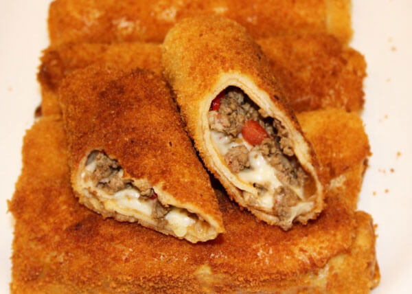 Börek mit Hackfleisch und Gouda - Kıymalı Kaşarlı Börek