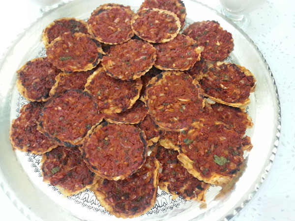 Türkische mini Pizza - Fındık Lahmacun