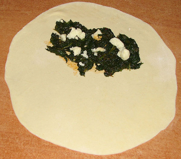 Gözleme mit Spinatfüllung - Türkische Rezepte