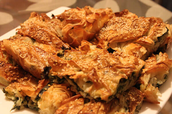 Börek mit Spinat - Ispanaklı Pileli Börek