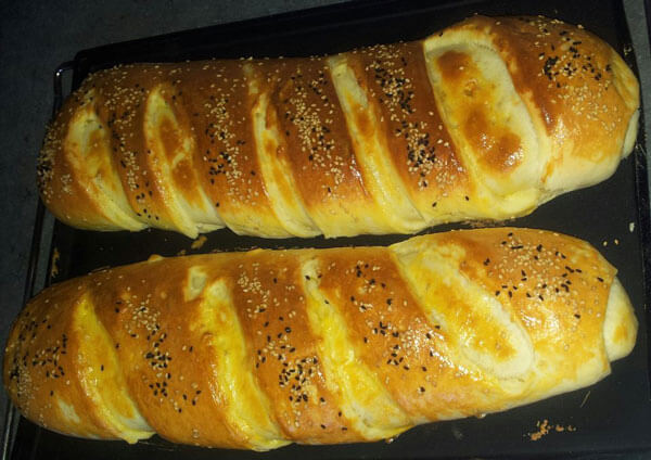 Gebäck mit Hähnchen und Champignons - Tavuklu Mantarlı Poğaça