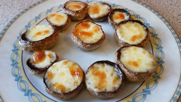 Champignons mit Gouda - Fırında Kaşarlı Mantar