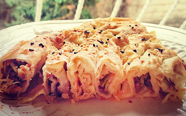 Börek mit Porree und Hack - Pırasalı Kıymalı Börek